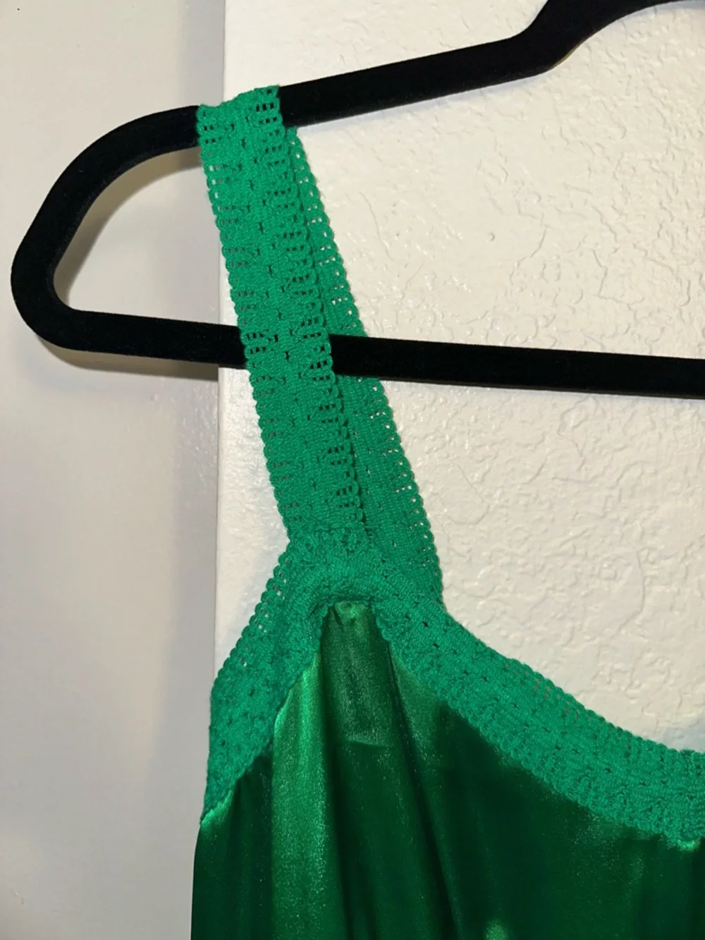Bebe Green Satin Slip Dress - Picture 5 of 10